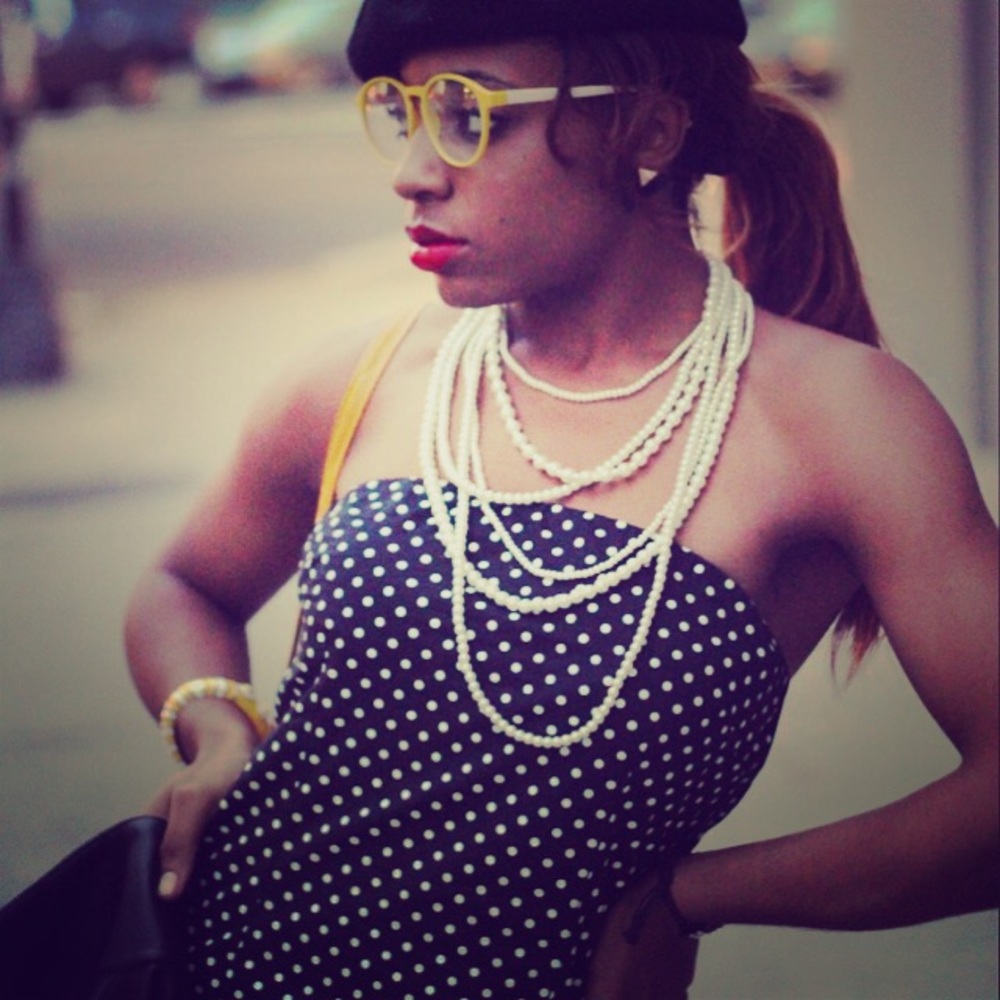 Vintage polka-for dress